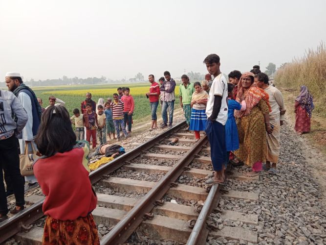 ট্রেনে কাটা পড়ে নির্মাণ শ্রমিকের মৃত্যু 