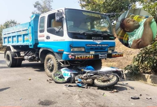 রুমায় ট্রাকের সাথে মোটর সাইকেল মুখোমুখি সংঘর্ষে নিহত;আহত- ১