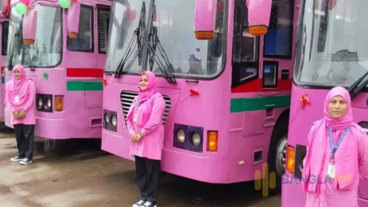 ১৪ রুটে চলবে মহিলা ‘পিংক বাস’ সার্ভিস