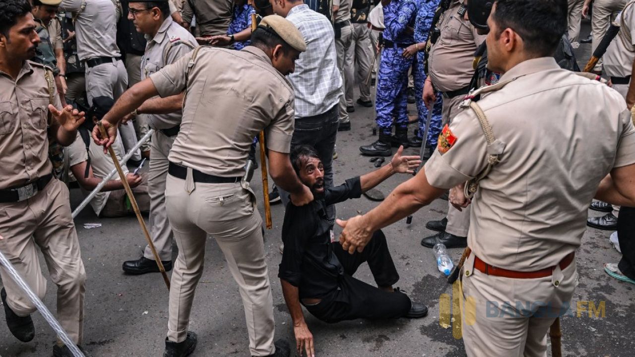 ভারতে সিজেপির আন্দোলনে পুলিশি শক্তি প্রয়োগের অভিযোগ