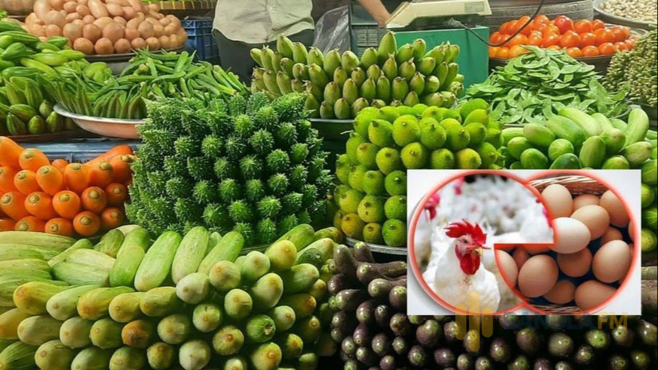 কাঁচাবাজারে কমেছে কয়েকটি সবজির দাম, চড়া ডিম-মুরগি ও মাছ