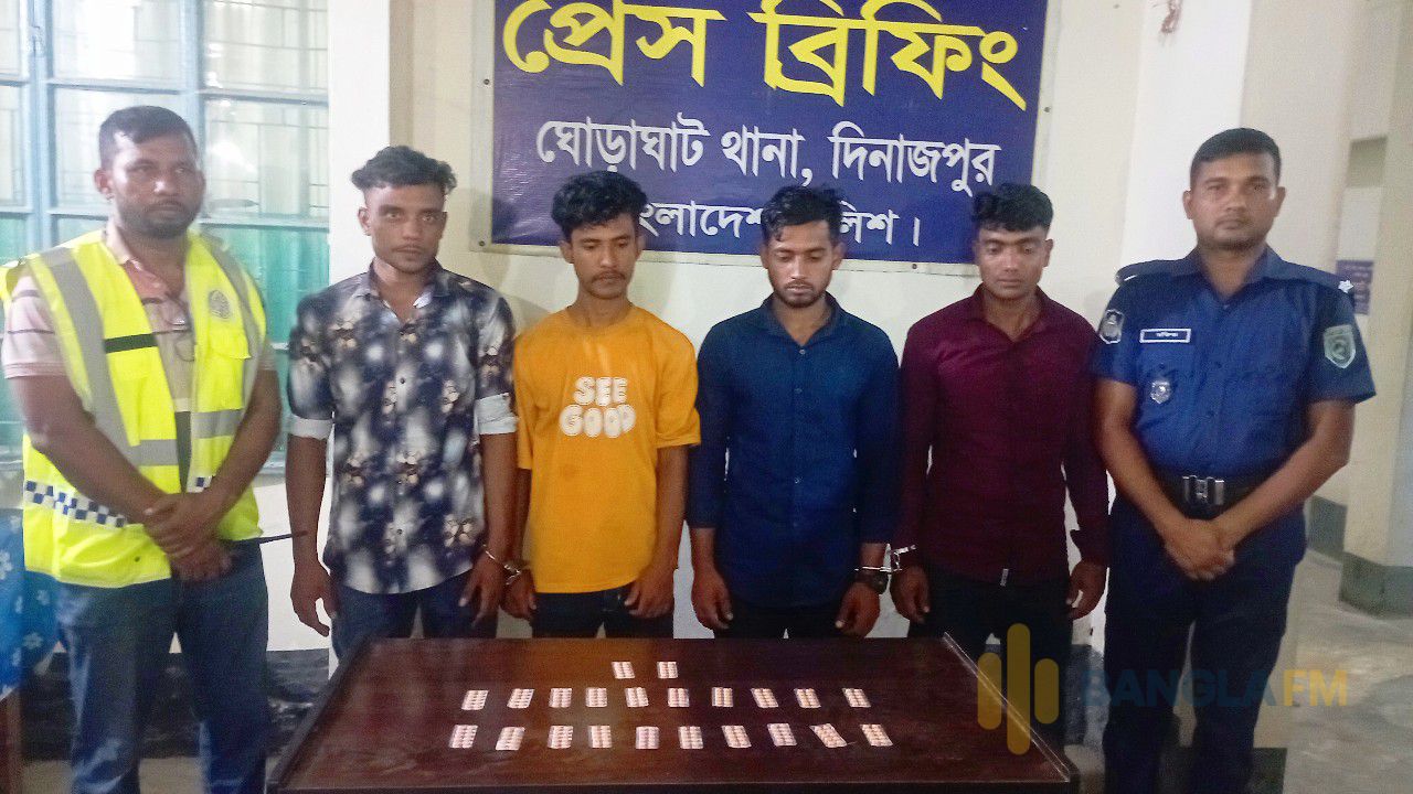 দিনমজুরের আড়ালে মাদক কারবার, ঘোড়াঘাটে টাপেন্টাডলসহ গ্রেপ্তার ৪