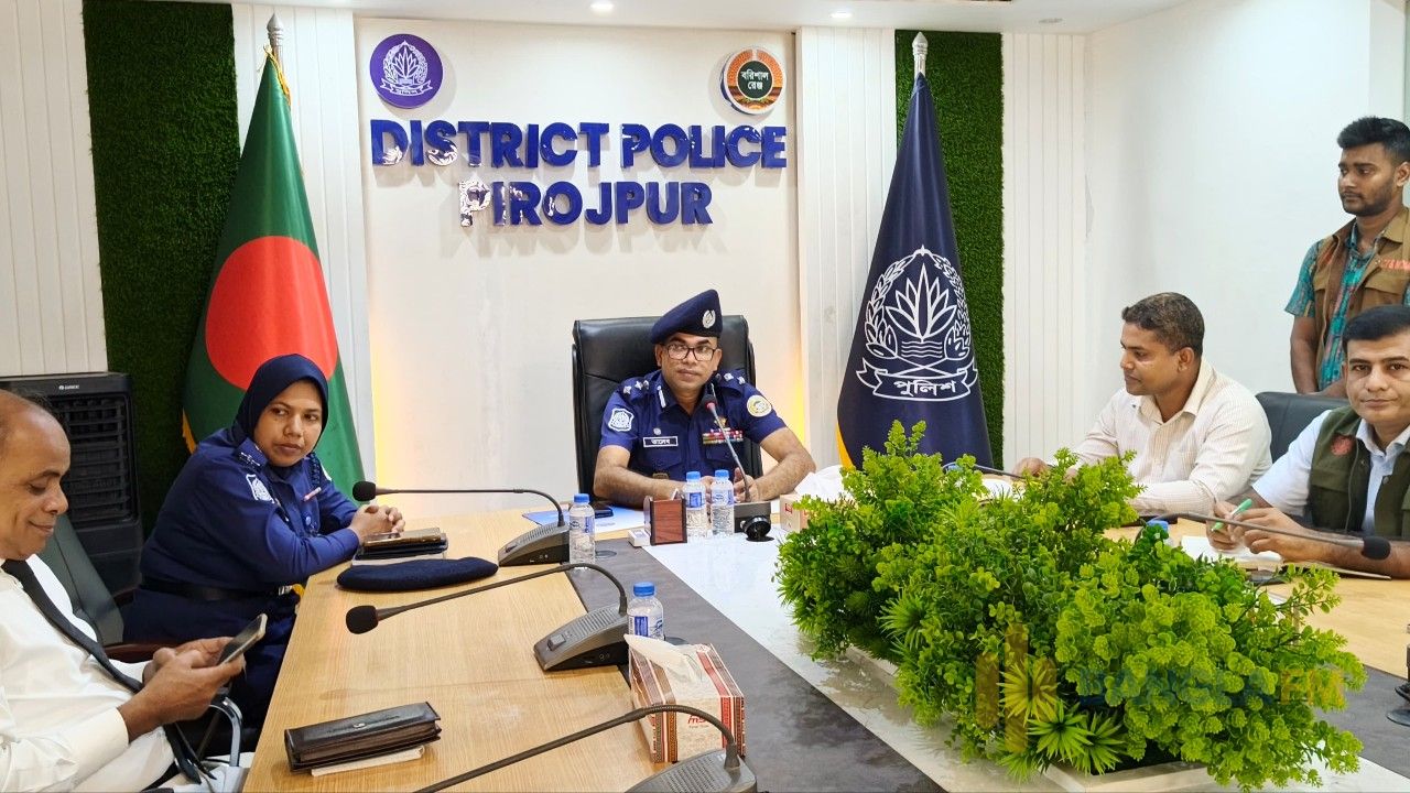 মাদকসহ ধরা পড়লে কোনো সুপারিশে কোন কাজ হবে না-- পিরোজপুরের পুলিশ সুপার 