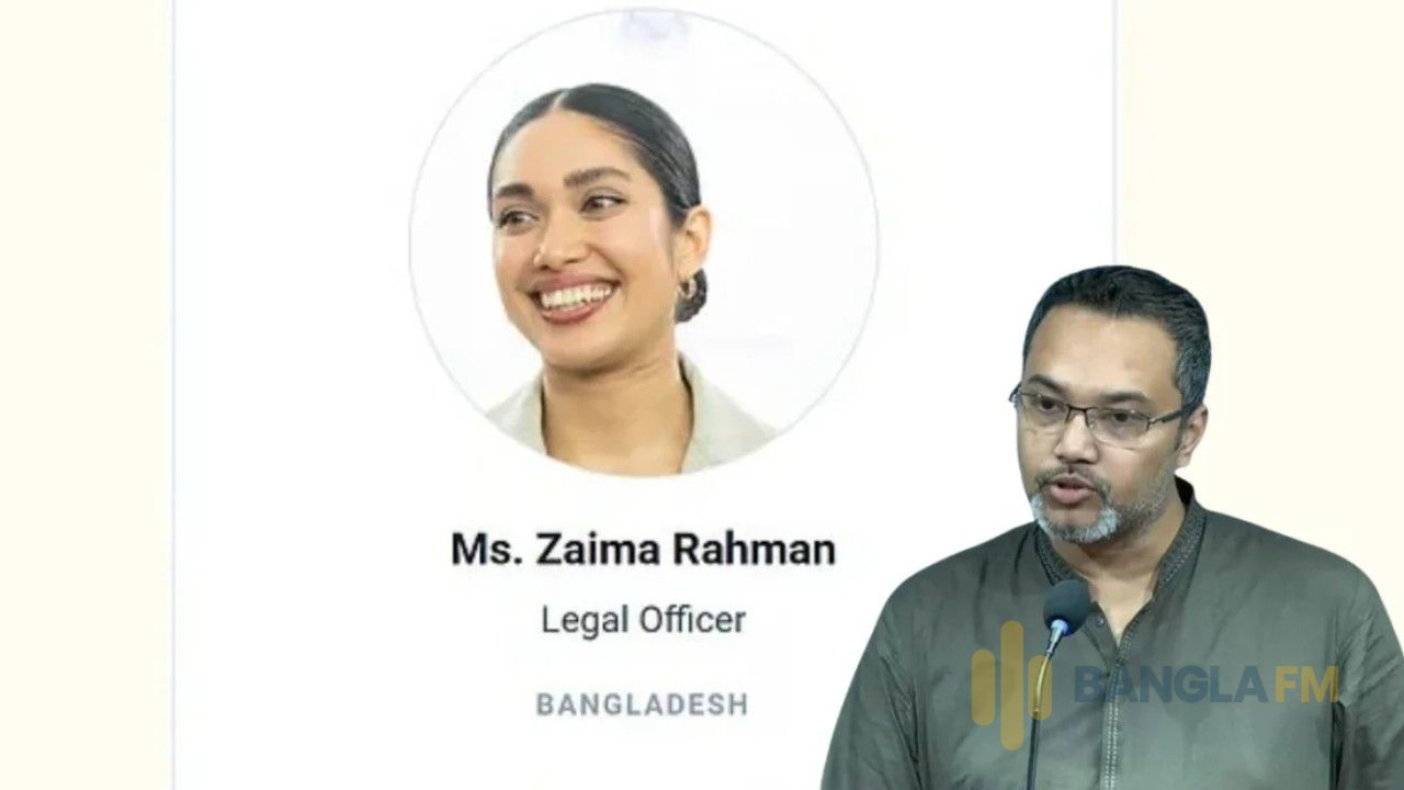 নিজ যোগ্যতায় জাতিসংঘে নিয়োগ পেয়েছেন প্রধানমন্ত্রীর কন্যা জাইমা রহমান: মাহাদী আমিন
