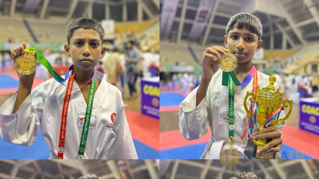 ক্লাব কাপ তায়কোয়ানডো সাতক্ষীরার তিন স্বর্ণ ও এক রৌপ্য জয়