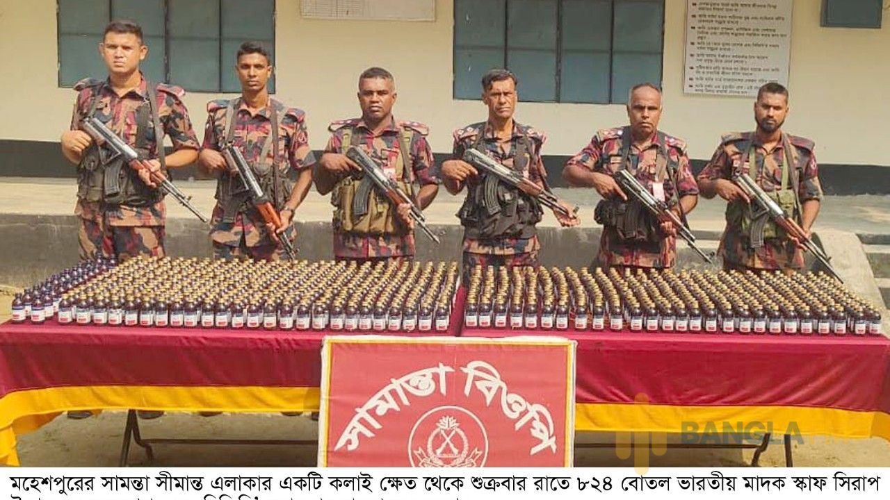 মহেশপুরে বিজিবির অভিযানে মাদকের বড় চালান উদ্ধার