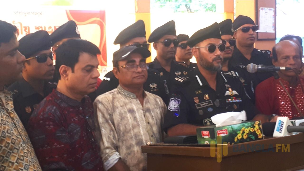 শ্রীমঙ্গলে দুর্গাপূজার নিরাপত্তায় রামকৃষ্ণ সেবাশ্রমে তাজমিনুর রহমান