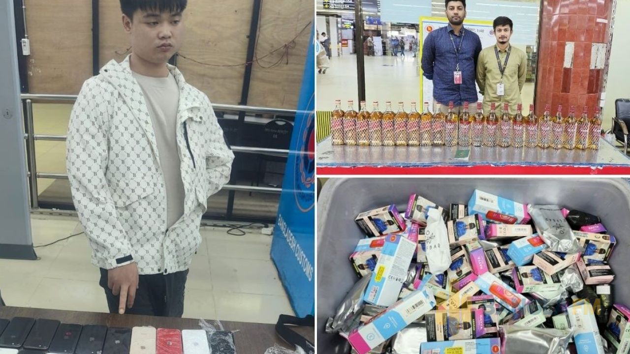 শাহজালাল বিমানবন্দরে ৭ দিনে ১১ অভিযান, কোটি টাকার পণ্য জব্দ