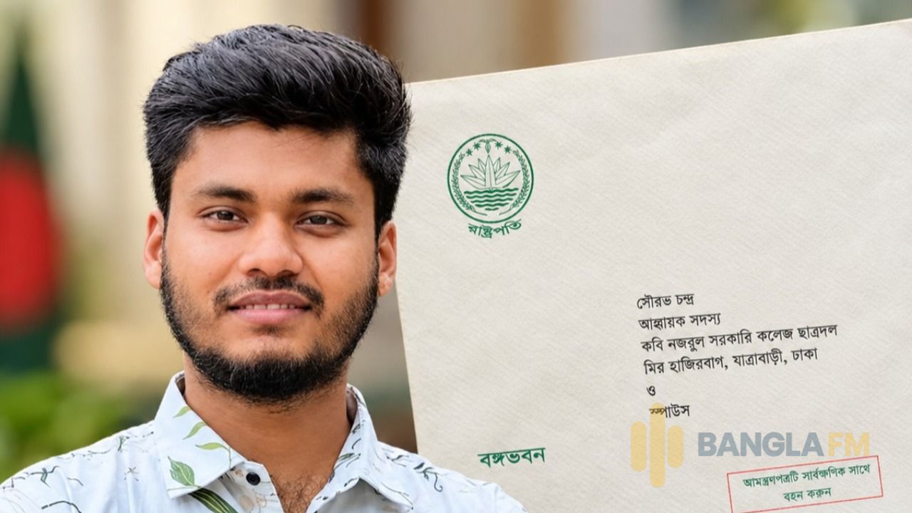 বঙ্গভবনে রাষ্ট্রপতির আমন্ত্রণ পেলেন বাউফলের সৌরভ চন্দ্র