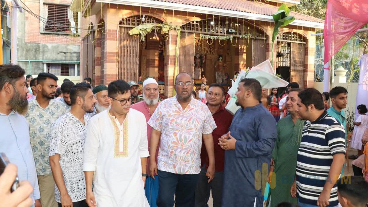 সিলেটে পূজামণ্ডপ পরিদর্শনে সিসিক প্রশাসক, সম্প্রীতি জোরদারে দায়িত্বশীল ভূমিকার আহ্বান