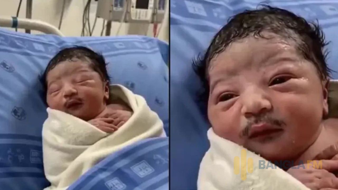 নবজাতকের মুখে পরিপাটি গোঁফ! ফাঁস হলো ডিজিটাল জালিয়াতির রহস্য