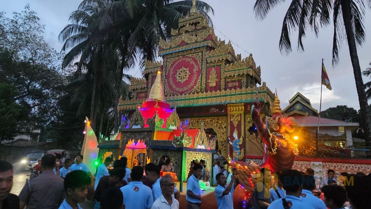 বান্দরবানে মারমা সম্প্রদায়ের দ্বিতীয় বৃহত্তম ধর্মীয় উৎসব