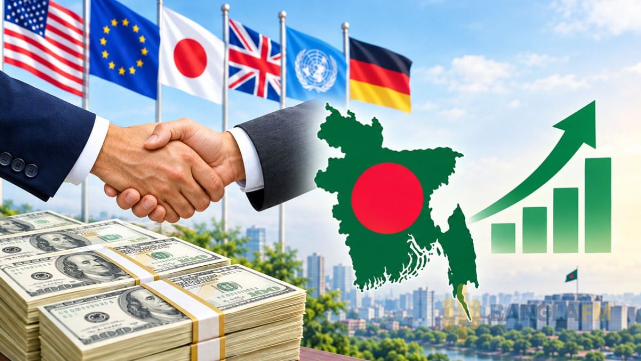 তিন মাসে বাংলাদেশের বিদেশি ঋণ-অনুদানের প্রতিশ্রুতি বেড়েছে