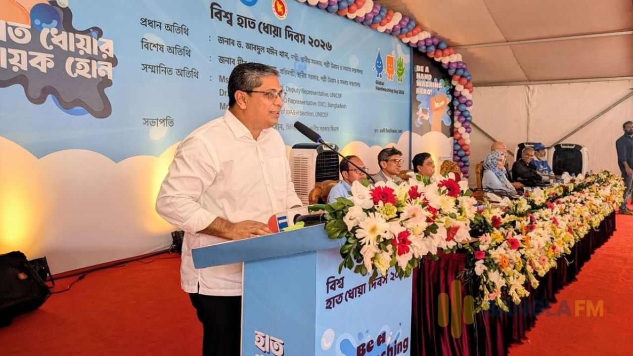 হাত ধোয়া ও স্বাস্থ্যবিধিতেই সুস্থ প্রজন্ম গড়ে ওঠে: মীর শাহে আলম
