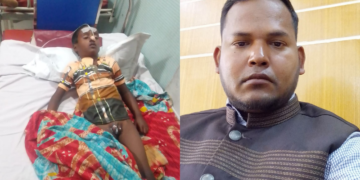 বামে কাওছার হো‌সেন,      ডানে ভুূয়া ডাঃ ফোরকা‌ন