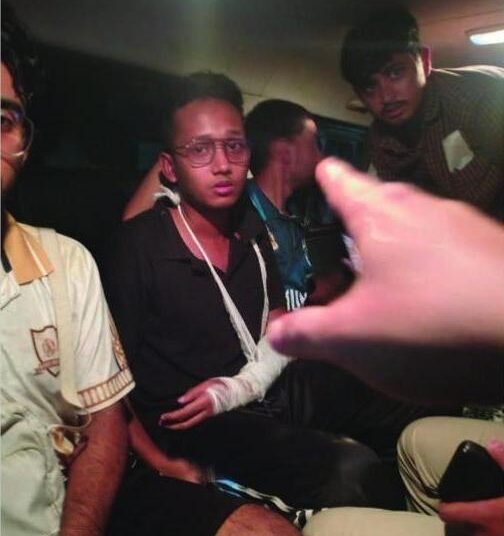 আহত,সময়  টিভির সাংবাদিক জাহিন আবির