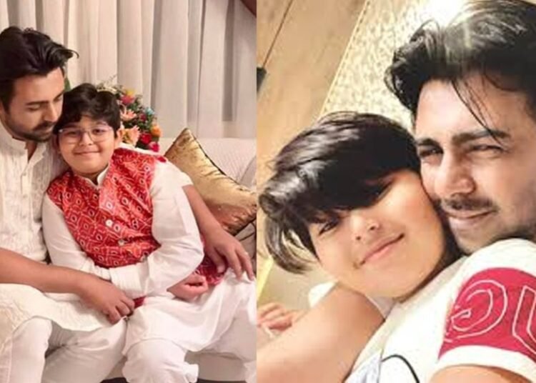 অভিনেতা অপুর্ব ও তার ছেলে আয়াশ