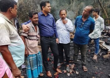 নল‌ছি‌টিতে অগ্নিকাণ্ডে