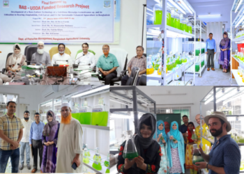 দেশের প্রথম সমন্বিত লাইভ ফিড-অ্যাকোয়াফিড প্রযুক্তি উদ্ভাবন করল বাকৃবি