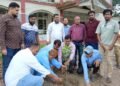 Tree plantation program held under the initiative of Barura Police Station Press Club.