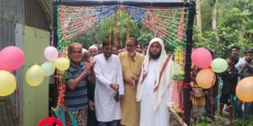 ব্যক্তি অর্থায়নে দক্ষিণ বিলডগা খালের উপর কাঠের সেতু নির্মাণ