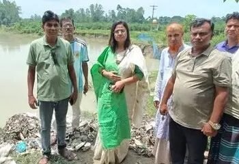 দেলদুয়ার উপজেলার এলেংজানী নদীর ভাঙনে ক্ষতিগ্রস্ত নাল্লাপাড়া বাজার ও ব্রিজ!