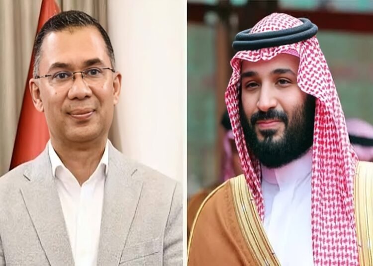 সৌদি প্রিন্সের আমন্ত্রণে রিয়াদ যাচ্ছেন প্রধানমন্ত্রী তারেক রহমান