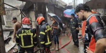 কাপাসিয়া বাজারে ভয়াবহ অগ্নিকাণ্ড: পুড়লো ৮ দোকান ও বসতবাড়ি, ক্ষয়ক্ষতি কোটি টাকা