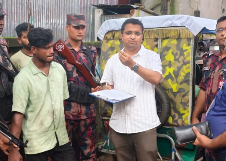 শ্রীমঙ্গলে অবৈধ বালু উত্তোলন বন্ধে প্রশাসনের মোবাইল কোর্ট