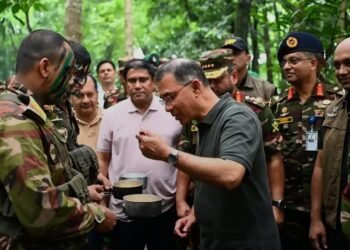 Prime Minister visits Bangladesh Army's summer exercise.