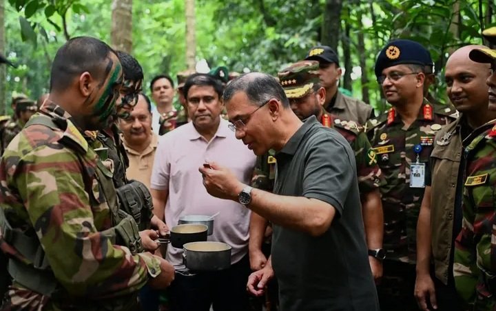 Prime Minister visits Bangladesh Army's summer exercise.