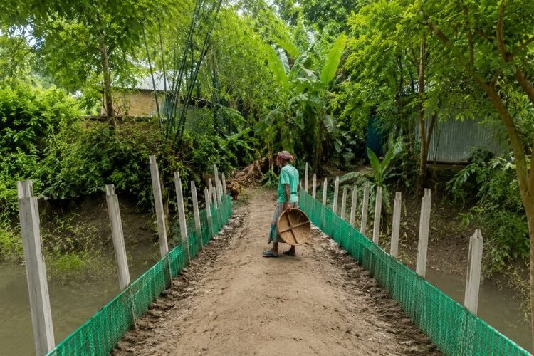 নিজস্ব অর্থায়নে রাস্তা নির্মাণ, প্রশংসায় সাইফুল ইসলাম