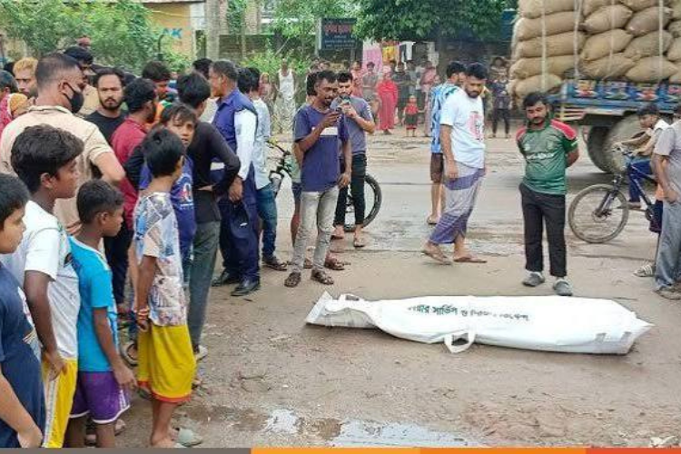 দিনাজপুর ট্রাকের ধাক্কায় মোটরসাইকেল আরোহী স্বামী নিহত, স্ত্রী আহত