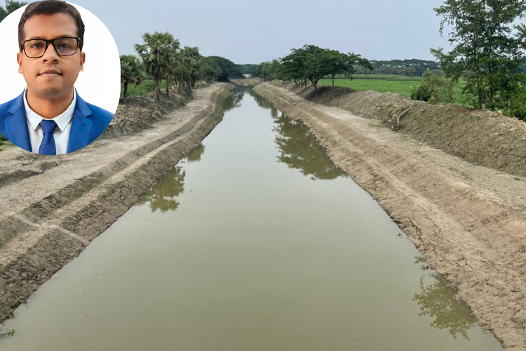 খাল পুনঃখনন শেষে অব্যয়িত ৩৬.৪০ লাখ টাকা সরকারি কোষাগারে ফেরত দিলেন ইউএনও