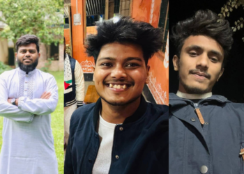 জাতীয় যুব নাগরিক শক্তি বিভাগ রংপুর বিভাগীয় সহ সাংগঠনিক সম্পাদক আরিফ মন, হাসিন ইশরাক মিম ও আজমির হোসেন।