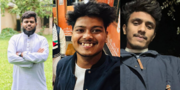 জাতীয় যুব নাগরিক শক্তি বিভাগ রংপুর বিভাগীয় সহ সাংগঠনিক সম্পাদক আরিফ মন, হাসিন ইশরাক মিম ও আজমির হোসেন।