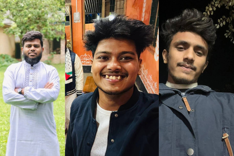 জাতীয় যুব নাগরিক শক্তি বিভাগ রংপুর বিভাগীয় সহ সাংগঠনিক সম্পাদক আরিফ মন, হাসিন ইশরাক মিম ও আজমির হোসেন।