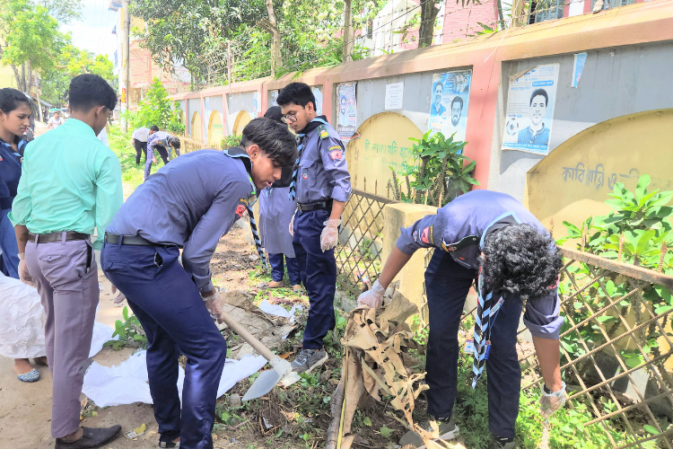 নওগাঁ পলিটেকনিক রোভারদের ব্যতিক্রমী উদ্যোগ