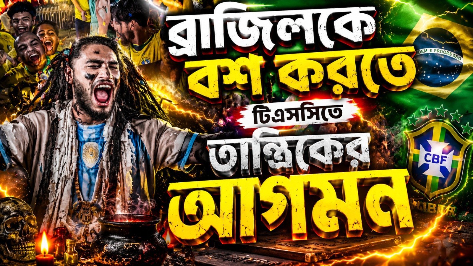 ব্রাজিলকে বশ করতে টিএসসিতে তান্ত্রিকের আগমন