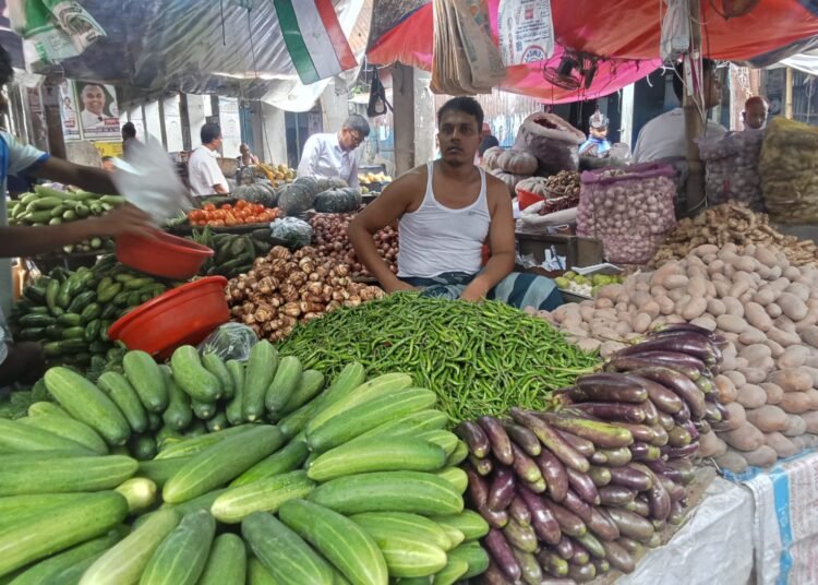 টানা বৃষ্টি কারণে রাজবাড়ীর বাজারে কাঁচা মরিচসহ সবজির দাম বৃদ্ধি,