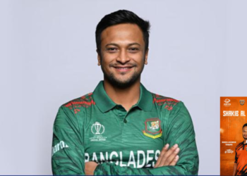 এশিয়ান লিজেন্ডস লিগে বাংলাদেশ টাইগার্সের অধিনায়ক সাকিব আল হাসান