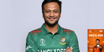এশিয়ান লিজেন্ডস লিগে বাংলাদেশ টাইগার্সের অধিনায়ক সাকিব আল হাসান