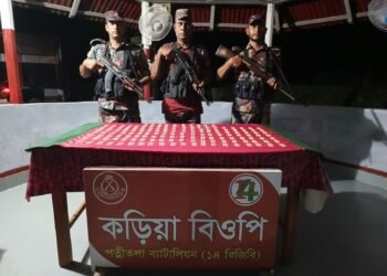 নওগাঁ সীমান্তে ট্যাপেন্টাডল ট্যাবলেট উদ্ধার, চোরাকারবারীরা পালিয়ে যায়