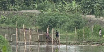ভুবনেশ্বর নদীতে টাস্কফোর্সের অভিযান, ৪০টি চায়না দুয়ারী জাল ধ্বংস