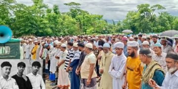 জাফলং- এ মোটরসাইকেল দুর্ঘটনায় প্রাণ হারানো তিন বন্ধু