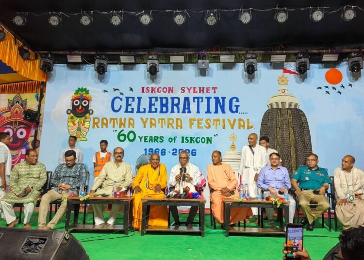 সম্প্রীতির বার্তায় সিলেটে রথযাত্রা মহোৎসবের উদ্বোধন