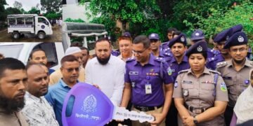শেরপুর ঝিনাইগাতী থানায় নতুন পুলিশ পিকআপ হস্তান্তর, আইনশৃঙ্খলা রক্ষায় বাড়বে গতি
