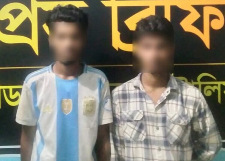 শ্রীমঙ্গলে বিদেশি মদসহ দুই যুবক গ্রেপ্তার